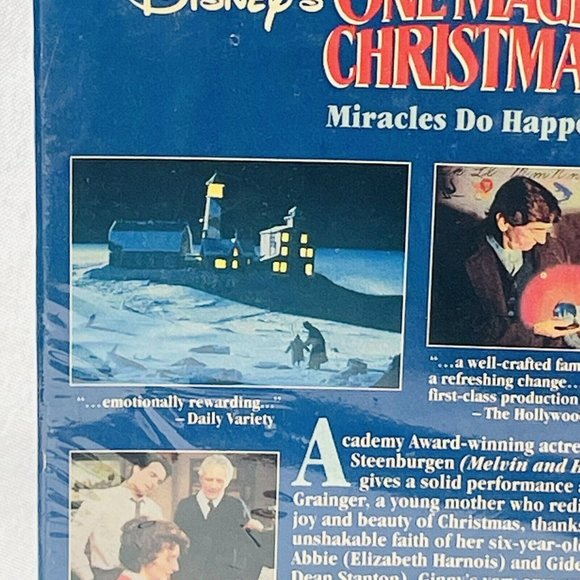 One Magic Christmas: Miracles Do Happen VHS Tape 1996 Holiday Movie Steenburgen - Picture 10 of 14